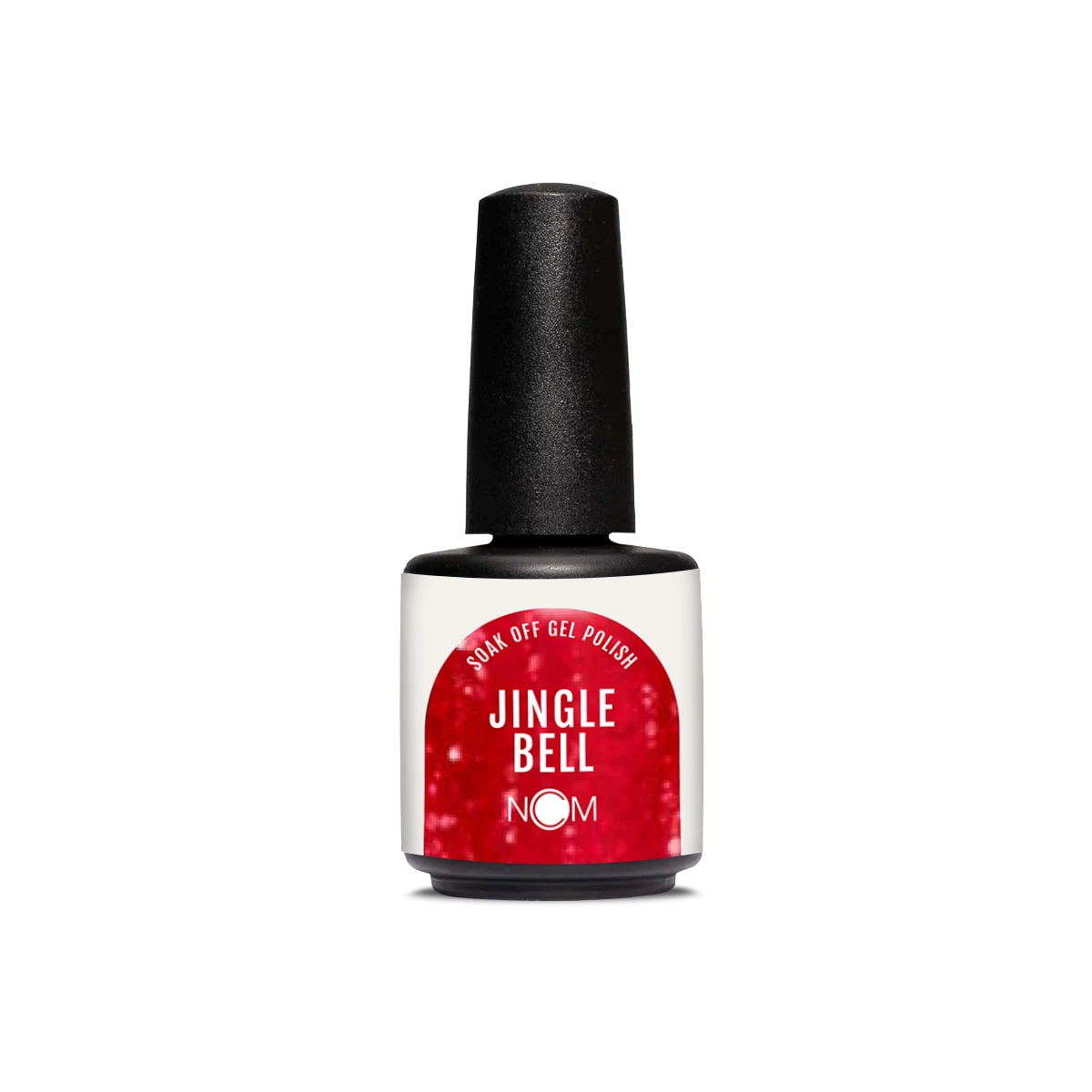 NCM Soak Off Gel Polish Jingle Bell rood glitter
