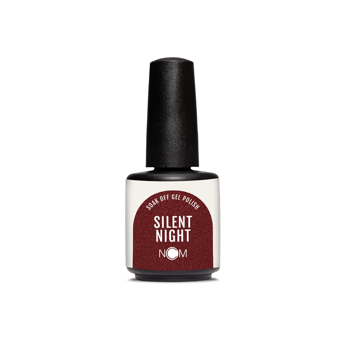 NCM Soak Off Gel Polish Silent Night bordeaux glitter