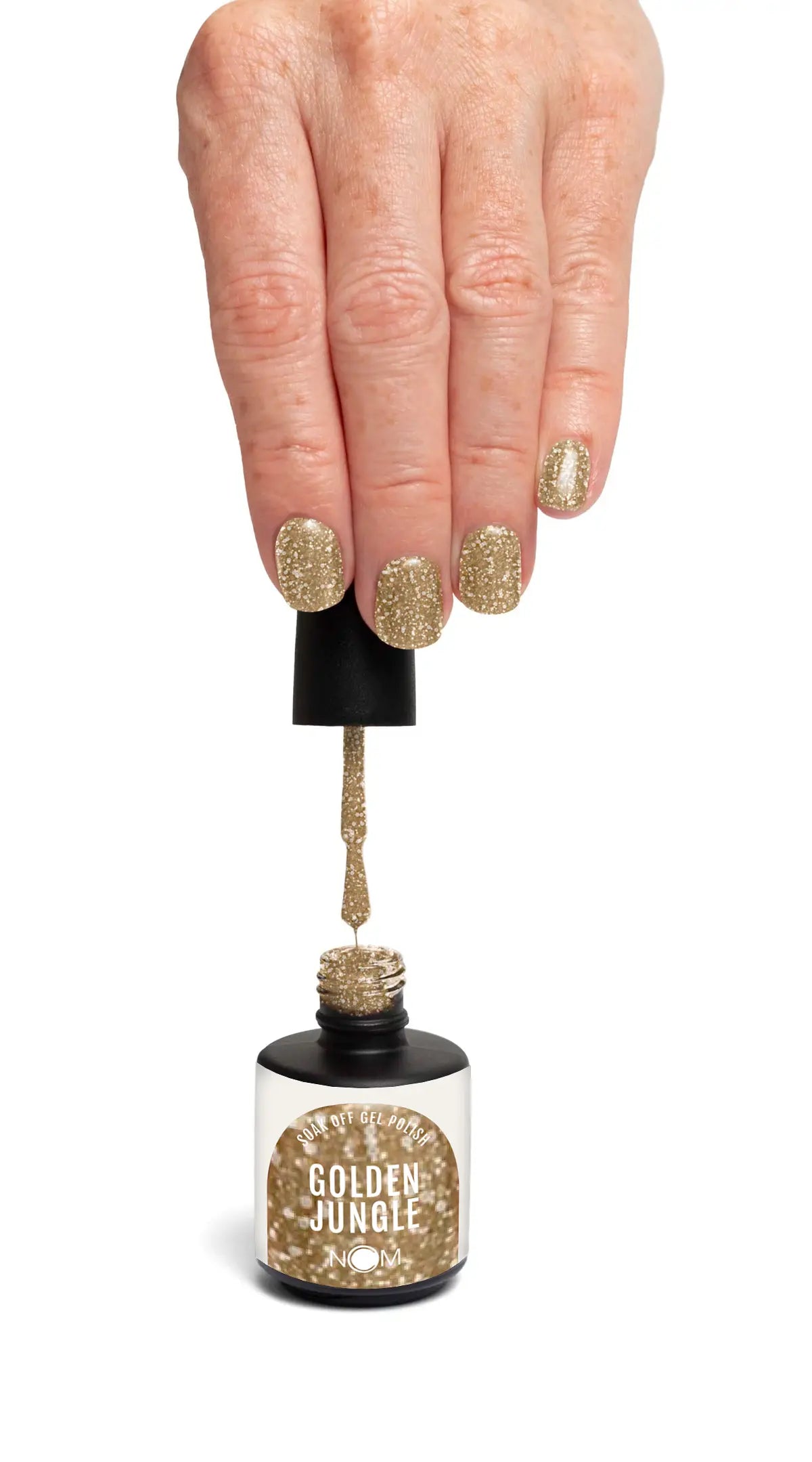 NCM Soak Off Gel Polish Golden Jungle goud glitter
