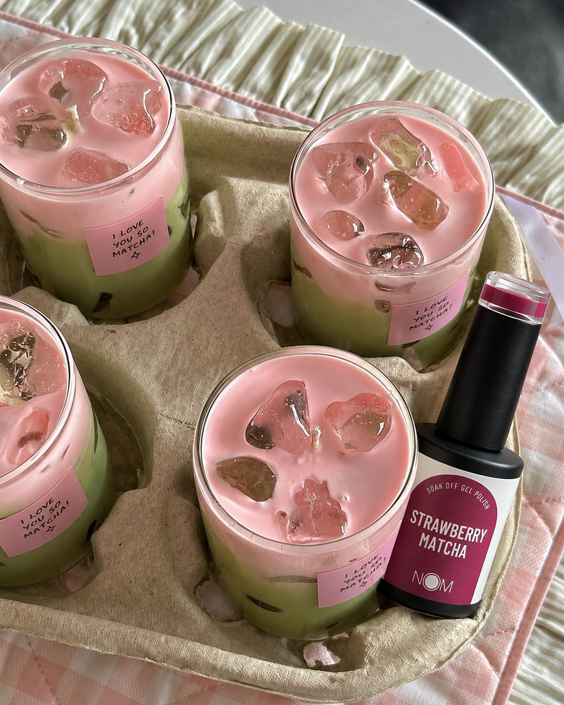 Gel Polish Strawberry Matcha